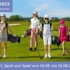 Ankündigung Jugendcamp 2023 / Foto Zeigt Vier Kindern Mit Golfbags Auf Dem Fairway