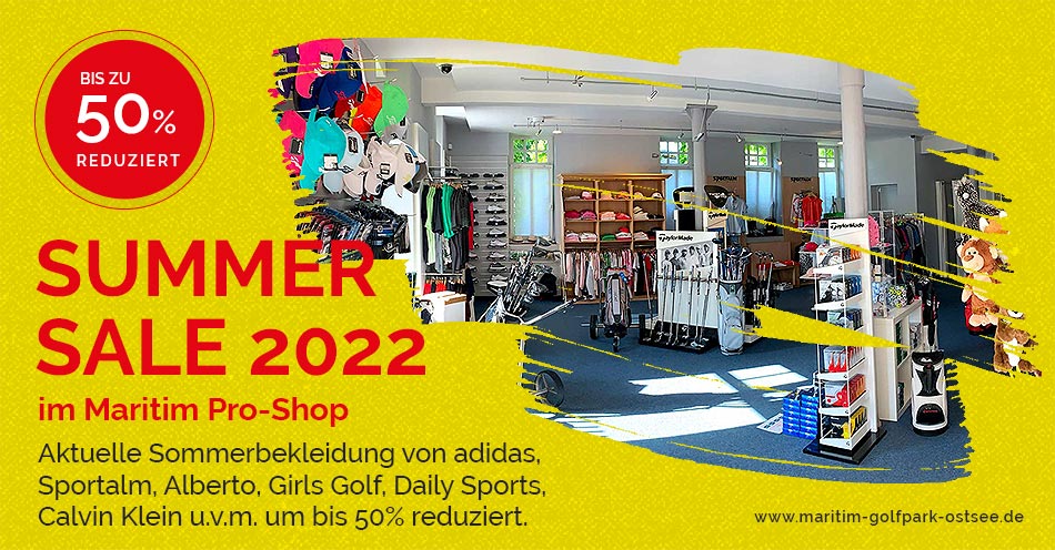 Banner Summer Sale 2022 im Maritim Pro-Shop